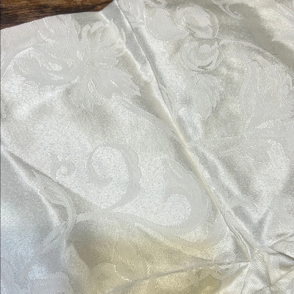 NWT Set of 4 Texstyle Autumnal Scroll Dining Room Chair Cover - Cream